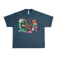 Midnight Navy cna nurse tie dye leopard Urban Heavy Tee - RanaPortraitStore