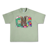 Oil Green cna nurse tie dye leopard Urban Heavy Tee - RanaPortraitStore