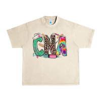 Sandshell cna nurse tie dye leopard Urban Heavy Tee - RanaPortraitStore