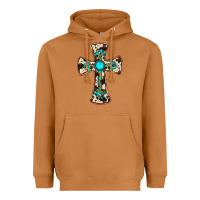 Meerkat cowhide gemstone  cross Heavyweight Hoodie - JahusDesignShop