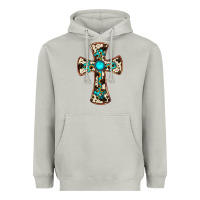Moon Dust cowhide gemstone  cross Heavyweight Hoodie - JahusDesignShop