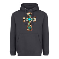 Smoke cowhide gemstone  cross Heavyweight Hoodie - JahusDesignShop