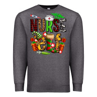 Charcoal Heather nurse elf Premium Sweatshirt - AdoDesignShop