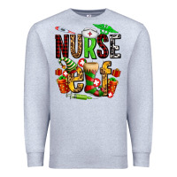 Heather Grey nurse elf Premium Sweatshirt - AdoDesignShop