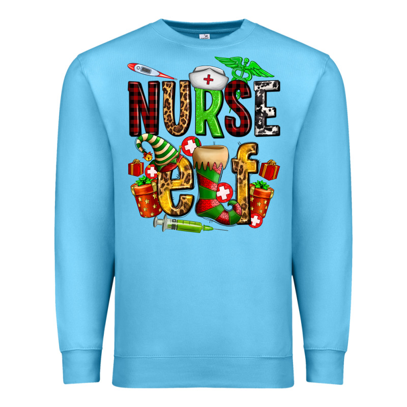 Nurse Elf Premium Sweatshirt by AdoDesignShop | Teevron