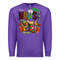 Purple nurse elf Premium Sweatshirt - AdoDesignShop