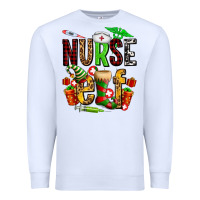 White nurse elf Premium Sweatshirt - AdoDesignShop