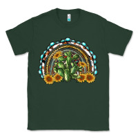 Sports Green western rainbow with cactus Classic Tee - RanaPortraitStore