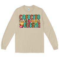Mushroom cafecito y chisme Long Sleeve Tee - Zillion Design Studio