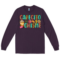 Plum cafecito y chisme Long Sleeve Tee - Zillion Design Studio