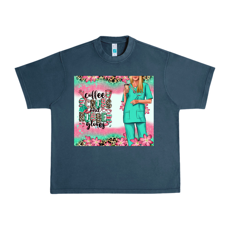 Coffee Scrubs Rubber Gloves Nurse Urban Heavy Tee by RanaPortraitStore | Teevron