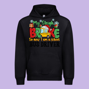 My Sleigh Broke So Now I Am A School Bus Driver Urban Hoodie Designed By Maliassmallbusiness