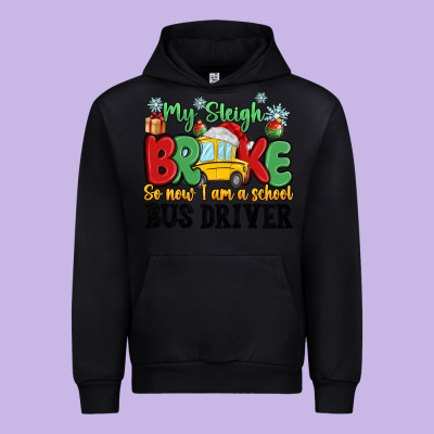 My Sleigh Broke So Now I Am A School Bus Driver Urban Hoodie Designed By Maliassmallbusiness