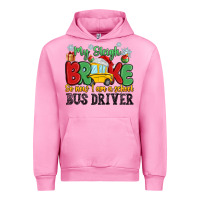 Fuchsia Pink my sleigh broke so now i am a school bus driver Urban Hoodie - MaliasSmallBusiness