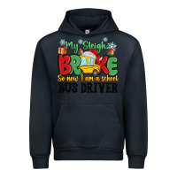 Navy my sleigh broke so now i am a school bus driver Urban Hoodie - MaliasSmallBusiness