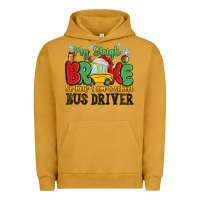 Pigment Peanut Butter my sleigh broke so now i am a school bus driver Urban Hoodie - MaliasSmallBusiness