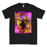 Black witchy cat Classic Tee - BundleAndBundleShop
