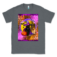 Charcoal Heather witchy cat Classic Tee - BundleAndBundleShop