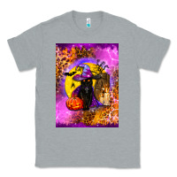 Heather Grey witchy cat Classic Tee - BundleAndBundleShop