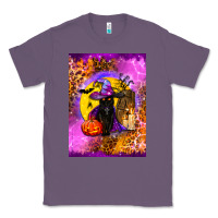 Lavender witchy cat Classic Tee - BundleAndBundleShop