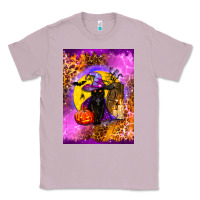 Lilac witchy cat Classic Tee - BundleAndBundleShop