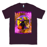 Plum witchy cat Classic Tee - BundleAndBundleShop