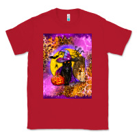 Red witchy cat Classic Tee - BundleAndBundleShop