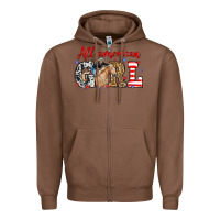 Chestnut All American girl with cowgirl Zipper Hoodie - Neo Western