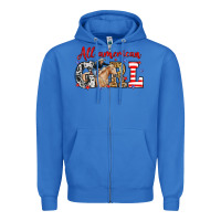 True Royal All American girl with cowgirl Zipper Hoodie - Neo Western