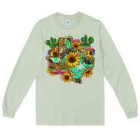 Matcha texas map Long Sleeve Tee - Zillion Design Studio