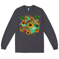 Smoke texas map Long Sleeve Tee - Zillion Design Studio