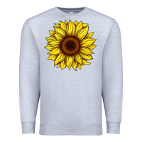 Heather Grey sunflower Premium Sweatshirt - Artiststas