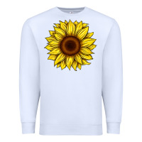 White sunflower Premium Sweatshirt - Artiststas