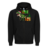 Black tree rex Zipper Hoodie - CowhideDigitalArt