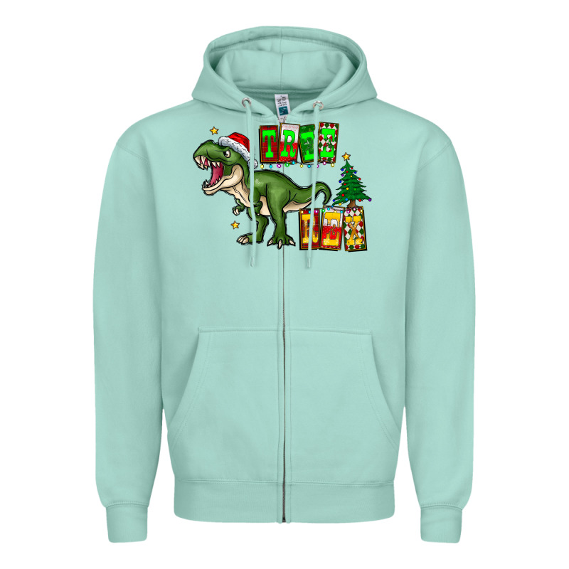 Tree Rex Zipper Hoodie by CowhideDigitalArt | Teevron