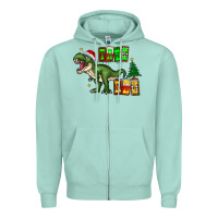 Seafoam tree rex Zipper Hoodie - CowhideDigitalArt