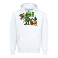 White tree rex Zipper Hoodie - CowhideDigitalArt