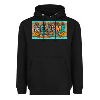 Black Welcome Fall Heavyweight Hoodie - Artiststas