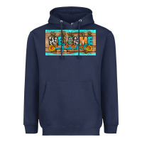 Navy Welcome Fall Heavyweight Hoodie - Artiststas