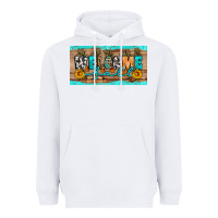 White Welcome Fall Heavyweight Hoodie - Artiststas