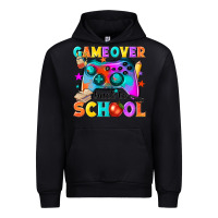 Black game over back to school Urban Hoodie - NancyCooperArtShop