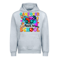 Heather Grey game over back to school Urban Hoodie - NancyCooperArtShop