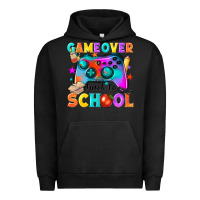 Pigment Black game over back to school Urban Hoodie - NancyCooperArtShop