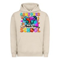Pigment French Oak game over back to school Urban Hoodie - NancyCooperArtShop