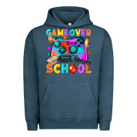 Pigment Midnight Navy game over back to school Urban Hoodie - NancyCooperArtShop