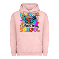 Pigment Salmon game over back to school Urban Hoodie - NancyCooperArtShop