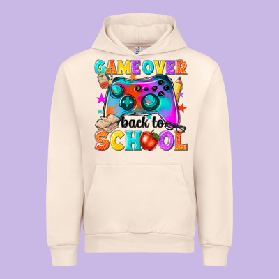 Game Over Back To School Urban Hoodie Designed By Nancycooperartshop