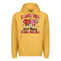 Mustard i hate you less than other people Premium Hoodie - MaliasSmallBusiness