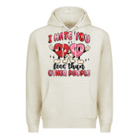 Oatmeal Heather i hate you less than other people Premium Hoodie - MaliasSmallBusiness