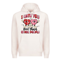 Pale Pink i hate you less than other people Premium Hoodie - MaliasSmallBusiness